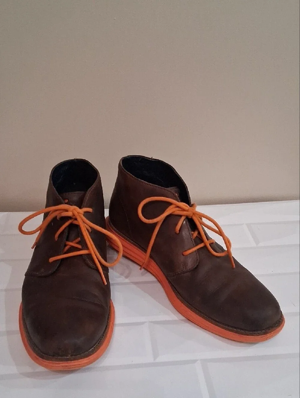 Cole Haan LunarGrand Brown Leather Chukka Boots Size 9.5